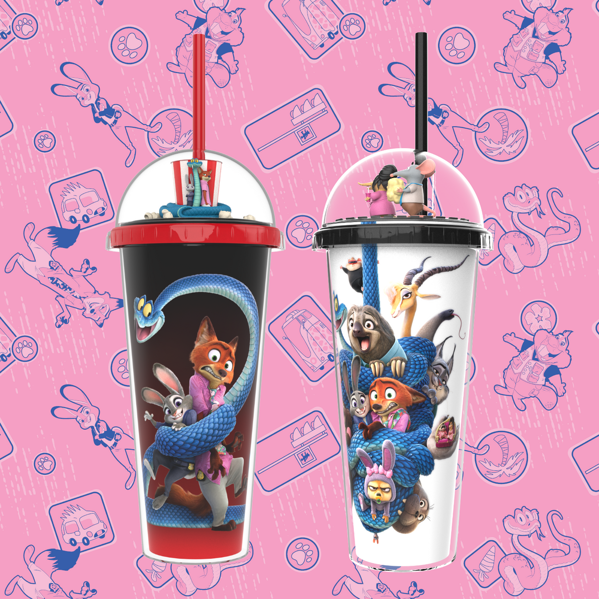 Zootopia 2 20oz Dome Lid Tumbler Set